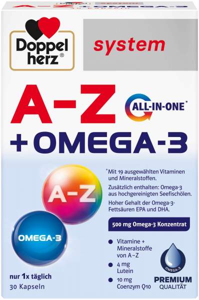 Doppelherz A-Z + Omega-3 all-in-one system 30 Kapseln