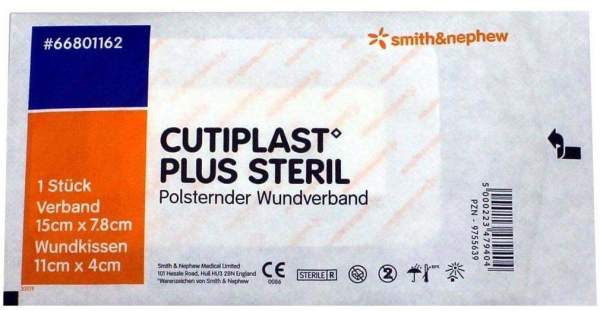 Cutiplast Plus Steril 7,8x15cm Verband 1 Stück