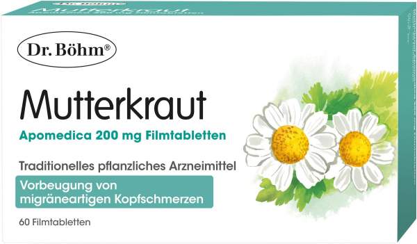 Dr.Böhm Mutterkraut Apomedica 200 mg 60 Filmtabletten