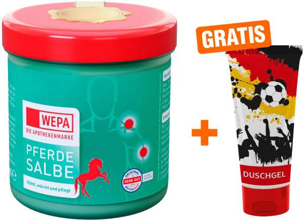WEPA Pferdesalbe 500 ml Dose + gratis WM Duschgel 75 ml