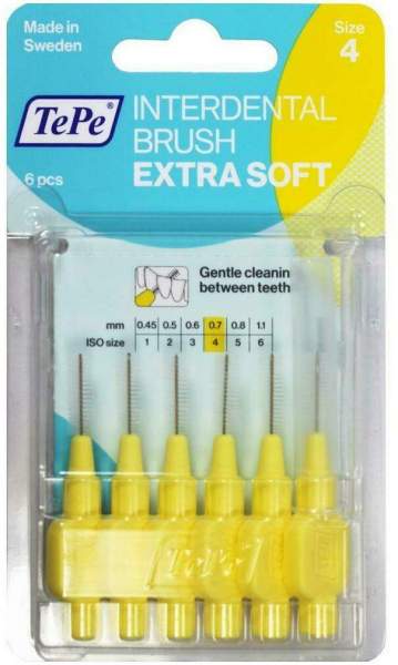 Tepe Interdentalbürste Extra Weich 0,7 mm 6 Stück