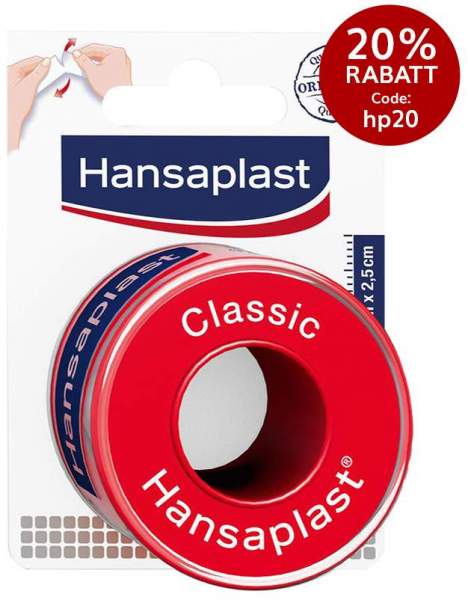 Hansaplast Fixierpflaster Classic 5 m x 2,5 cm 1 Rolle