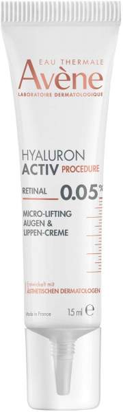 Avene Hyaluron Activ Procedure Augen-Lippen Creme 15 ml