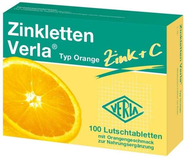 Zinkletten Verla Orange Lutschtabletten 100 Stück