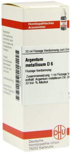 DHU Argentum metallicum D6 20 ml Dilution
