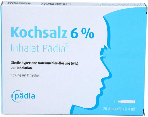 Kochsalz 6% Inhalat Pädia Ampullen 20 Stück