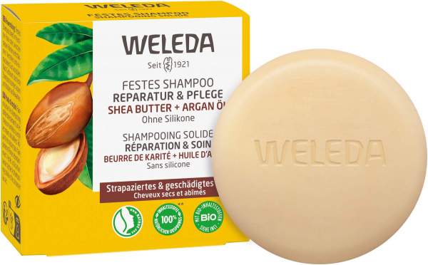 Weleda Festes Shampoo Reparatur &amp; Pflege 50 G