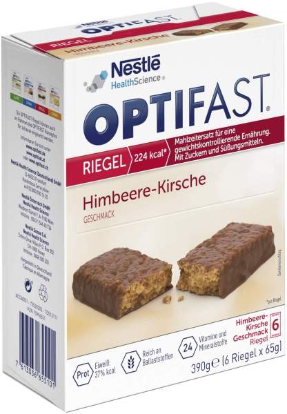 Optifast Riegel Himbeere-Kirsche 6 X 65 G