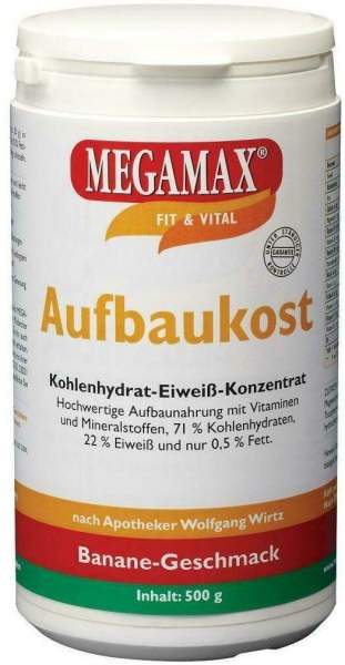 Megamax Aufbaukost Banane Pulver