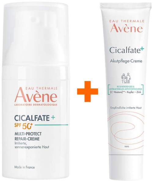 Avene Cicalfate+ Multi-Protect Repair Creme SPF 50+ 30 ml + Cicalfate+ Akutpflege-Creme 40 ml