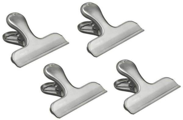 Verschlussklammern Edelstahl 4 Stk