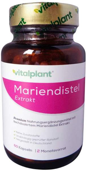 Mariendistel 300 mg Extrakt Vitalplant Kapseln
