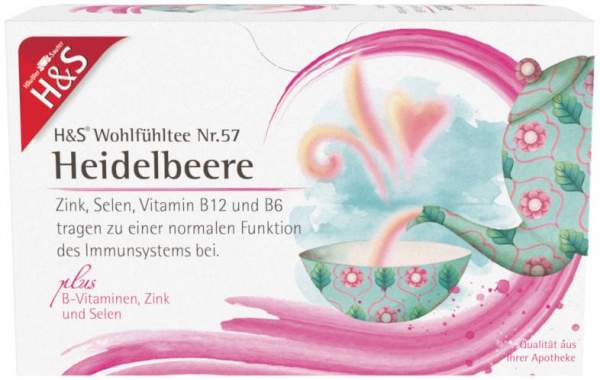 H&amp;S Heidelbeere Mit B-Vitaminen Zink und Selen Fbtl. 20 X 2,5 G