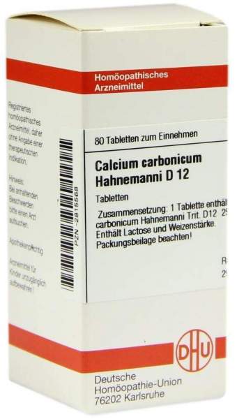 Calcium Carbonicum Hahnemanni D 12 80 Tabletten