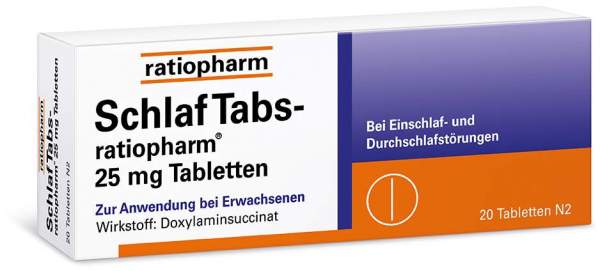 Schlaf Tabs-ratiopharm 25 mg Tabletten