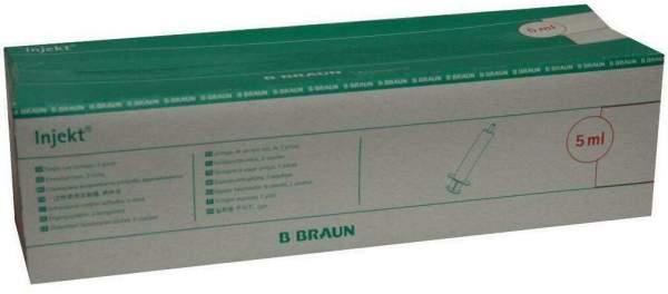 Braun Injekt Solo 5 ml Luer - Ansatz, Exzentrisch 100 Spritzen