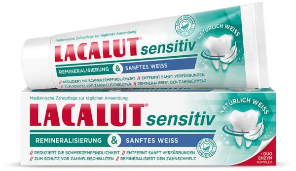 Lacalut sensitiv Remineralisierung &amp; Sanftes Weiß Zahncreme 75 ml