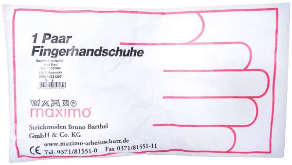 Maximo Fünffingerstrickhandsch.O.Gummibund Gr.9