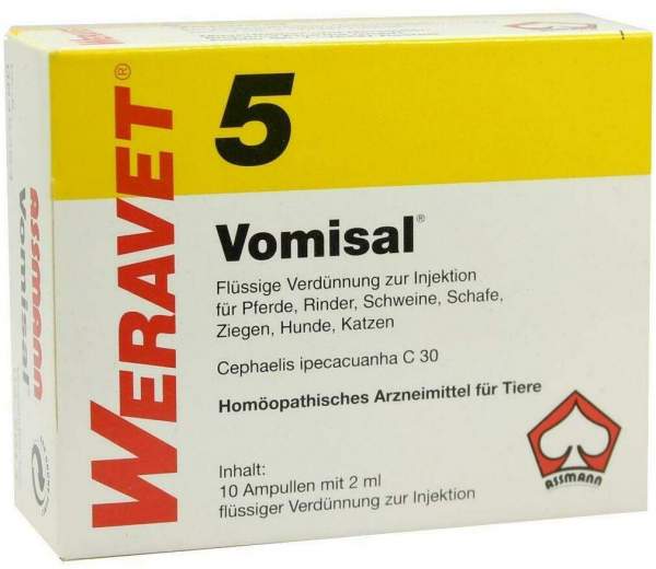 Vomisal 5 vet. 10 X 2 ml Ampullen