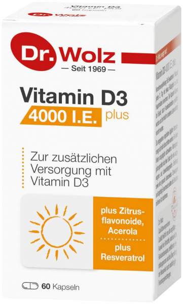 Vitamin D3 4000 I.E. Plus Kapseln 60 Stück