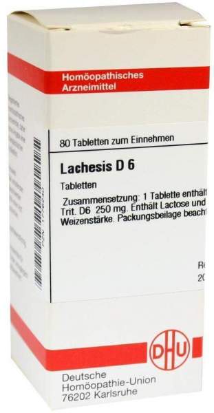 Lachesis D6 Tabletten 80 Tabletten