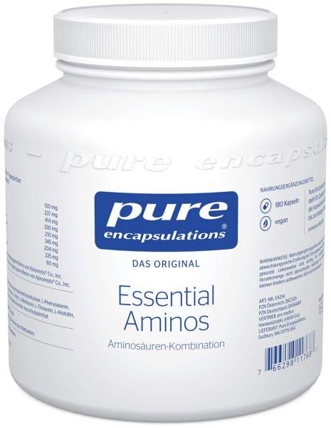 Pure Encapsulations Essential Aminos 180 Kapseln