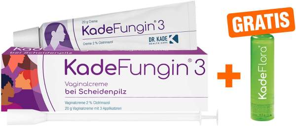 KADEFUNGIN 3 Creme 20 g + gratis Lippenpflegestift 1 Stück