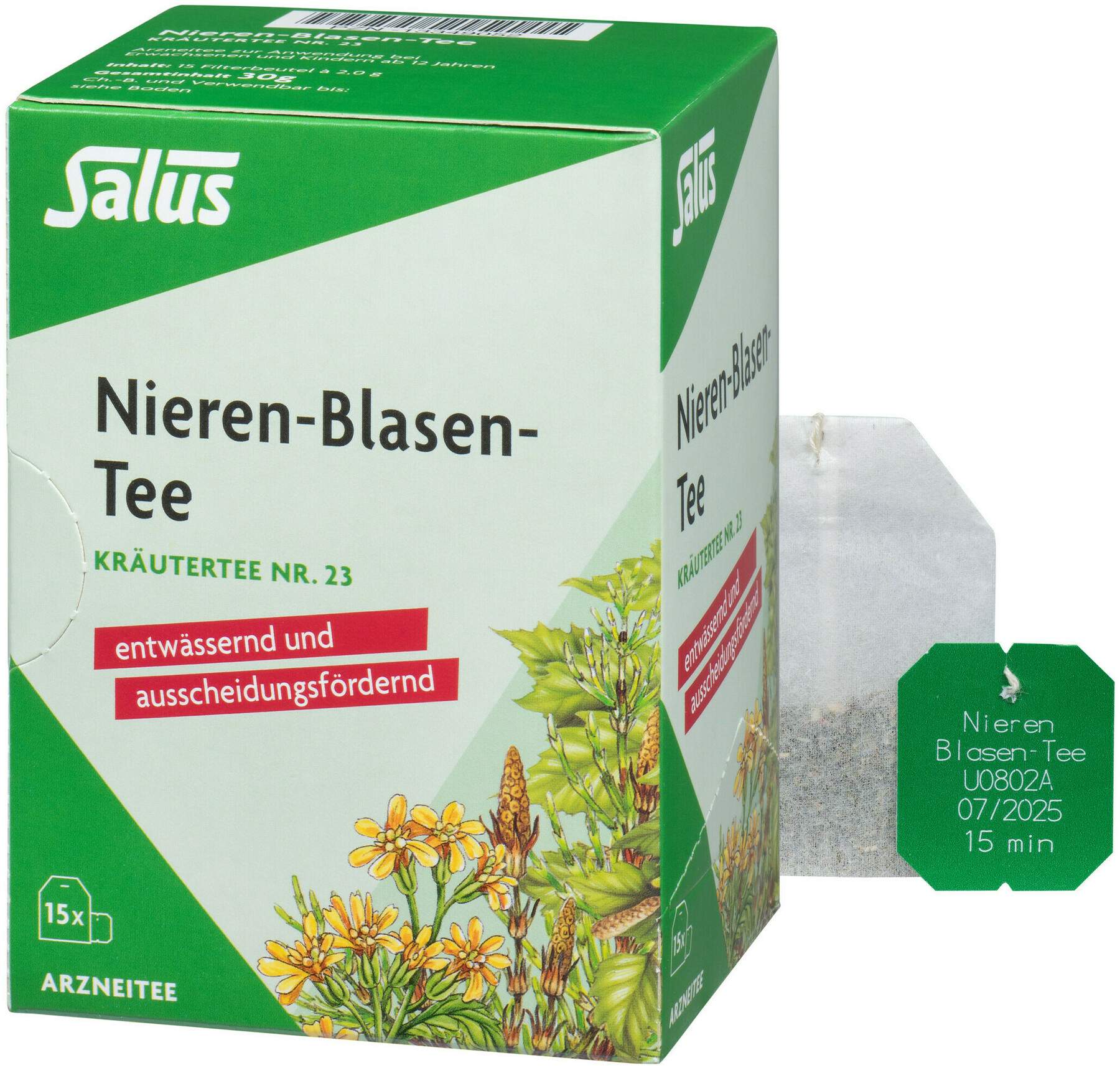 Nieren Blasen Tee Krutertee Nr.23 Salus Fbtl. 15 Stck kaufen |  Volksversand Versandapotheke