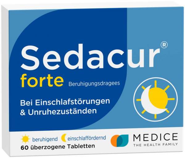 Sedacur Forte Beruhigungsdragees 60 Stück