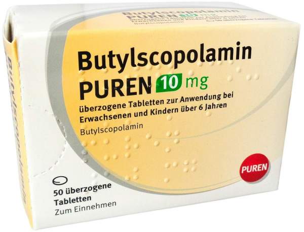 Butylscopolamin Puren 10 mg überzogene Tabletten 5
