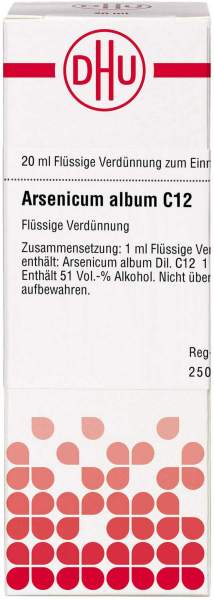 Dhu Arsenicum Album C12 Dilution 20 ml