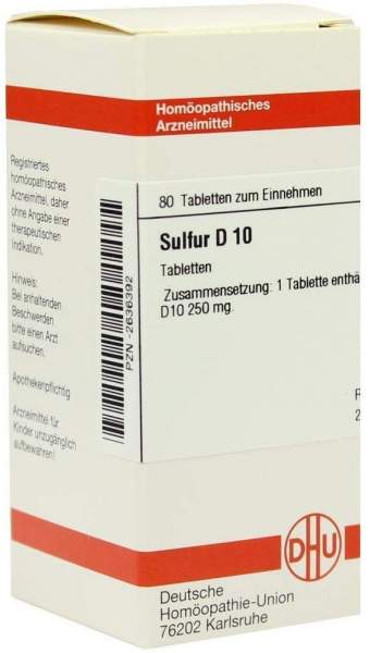 Sulfur D 10 80 Tabletten