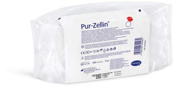 Pur-Zellin 4 x 5 cm keimreduziert Rolle 500 Tupfer