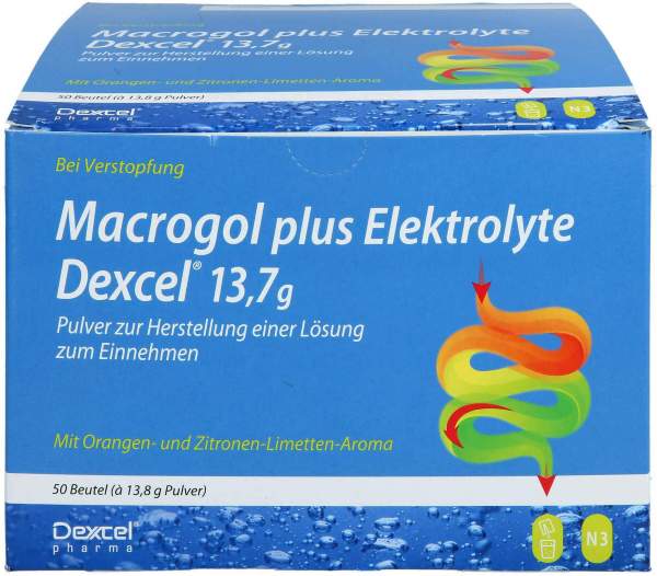 Macrogol plus Elektrolyte Dexcel 13,7 g PLE 50 Beu