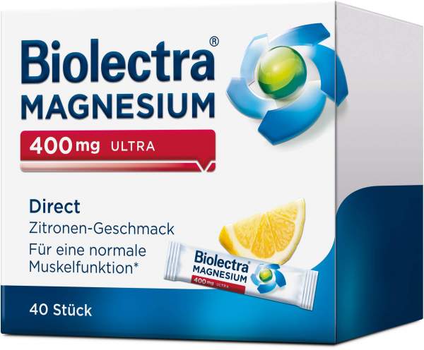 Biolectra Magnesium 400 mg ultra Direct Zitronengeschmack 40 Pellets