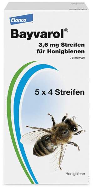 Bayvarol 3,6 mg Streifen für Honigbienen 5 x 4 Strips