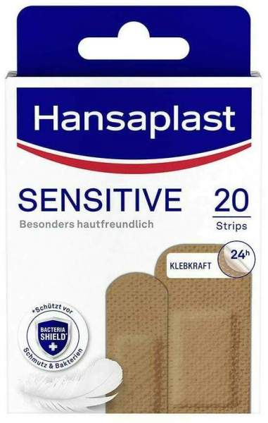Hansaplast Sensitive Pflasterstrips Hautton medium 20 Stück