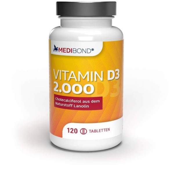 Vitamin D3 2.000 Medibond 120 Tabletten