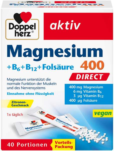Doppelherz Magnesium+B Vitamine 40 Direct Pellets