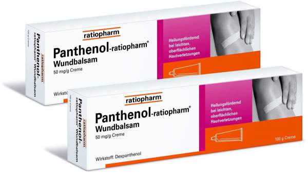 Panthenol ratiopharm Wundbalsam 2 x 100 g Creme