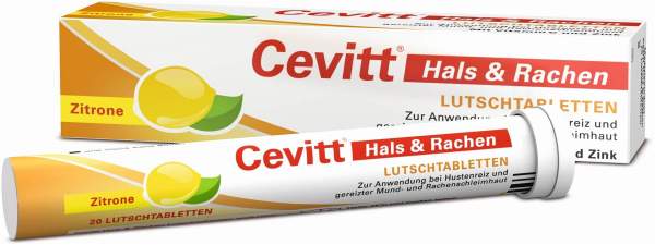 Cevitt Hals und Rachen 20 Lutschtabletten Zitrone