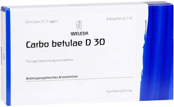 Weleda Carbo Betulae D30 Ampullen 8 X 1 ml