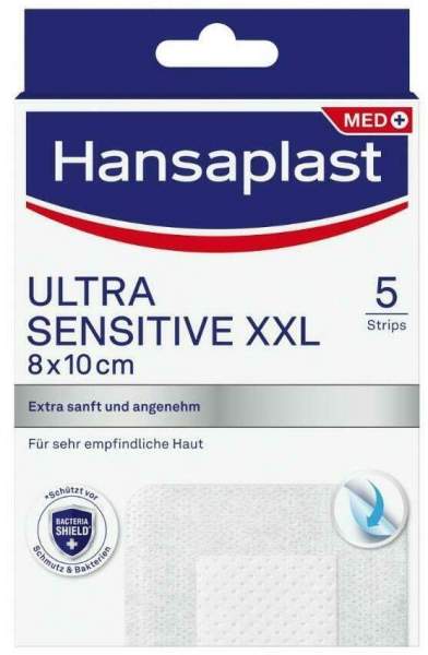 Hansaplast Ultra Sensitive Wundpflaster XXL 8 x 10 cm