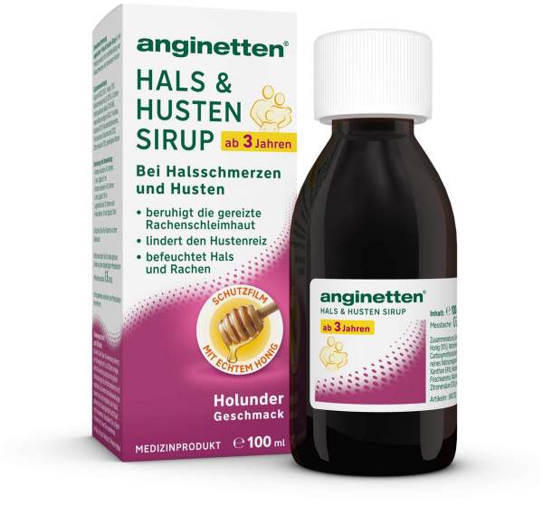 Anginetten Hals &amp; Husten Sirup 100 ml