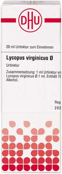 Dhu Lycopus Virginicus Urtinktur 20 ml