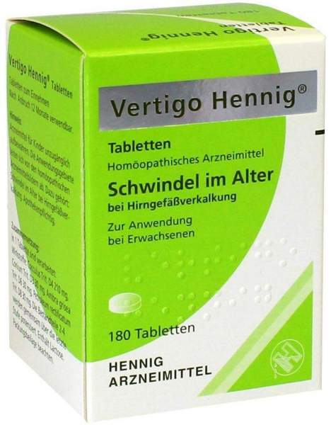 Vertigo Hennig 180 Tabletten