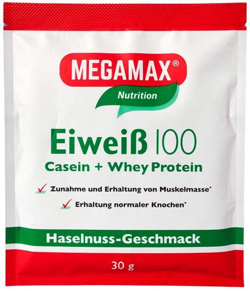 Eiweiss 100 Haselnuss Megamax 30 g Pulver