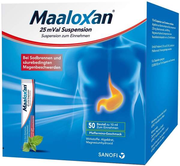 Maaloxan 25 mVal Suspension 50 X 10 ml Suspension kaufen Volksversand