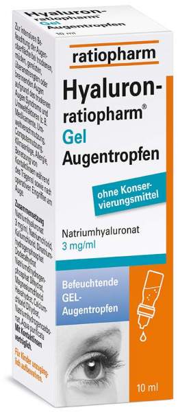 Hyaluron ratiopharm Gel 10 ml Augentropfen