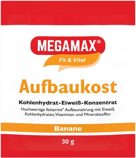 Megamax Aufbaukost Banane Pulver 30g